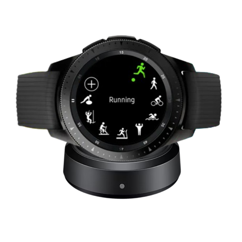 Samsung Galaxy Watch 42mm SM R810 Black with Black Sports Strap Grad