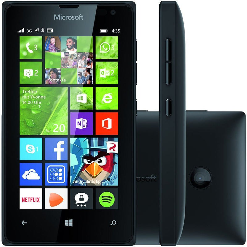 Microsoft Lumia 435  8GB, 4" Black (Unlocked) Smartphone Brand New Condition