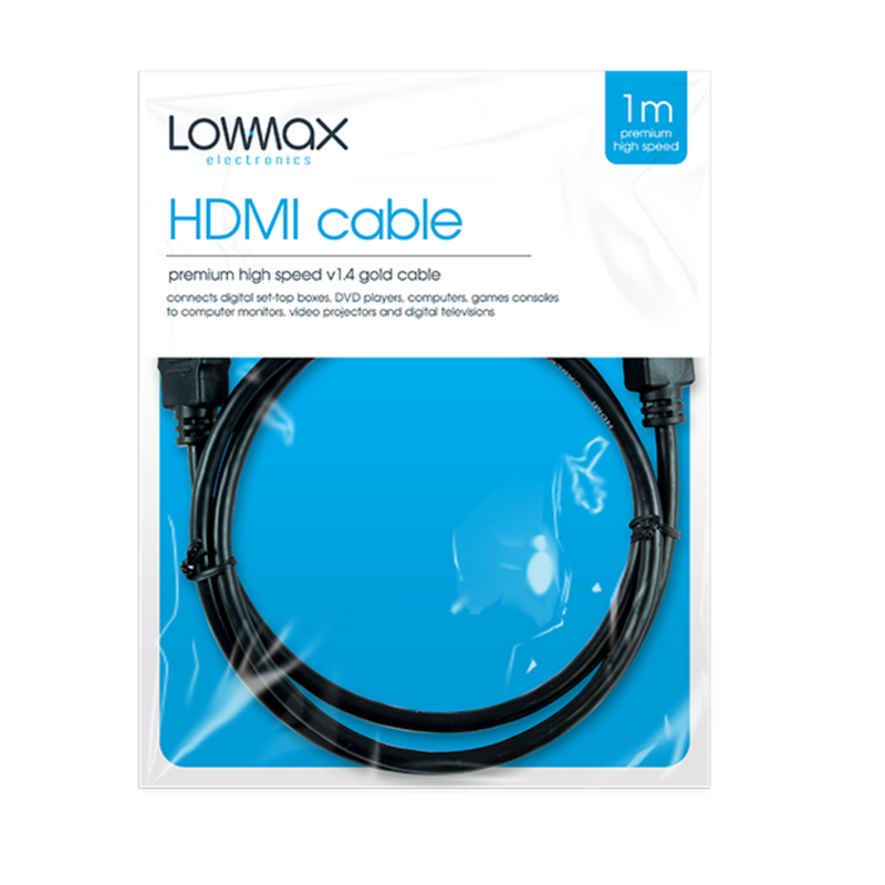 HDMI Cable 1 metre High Speed Black