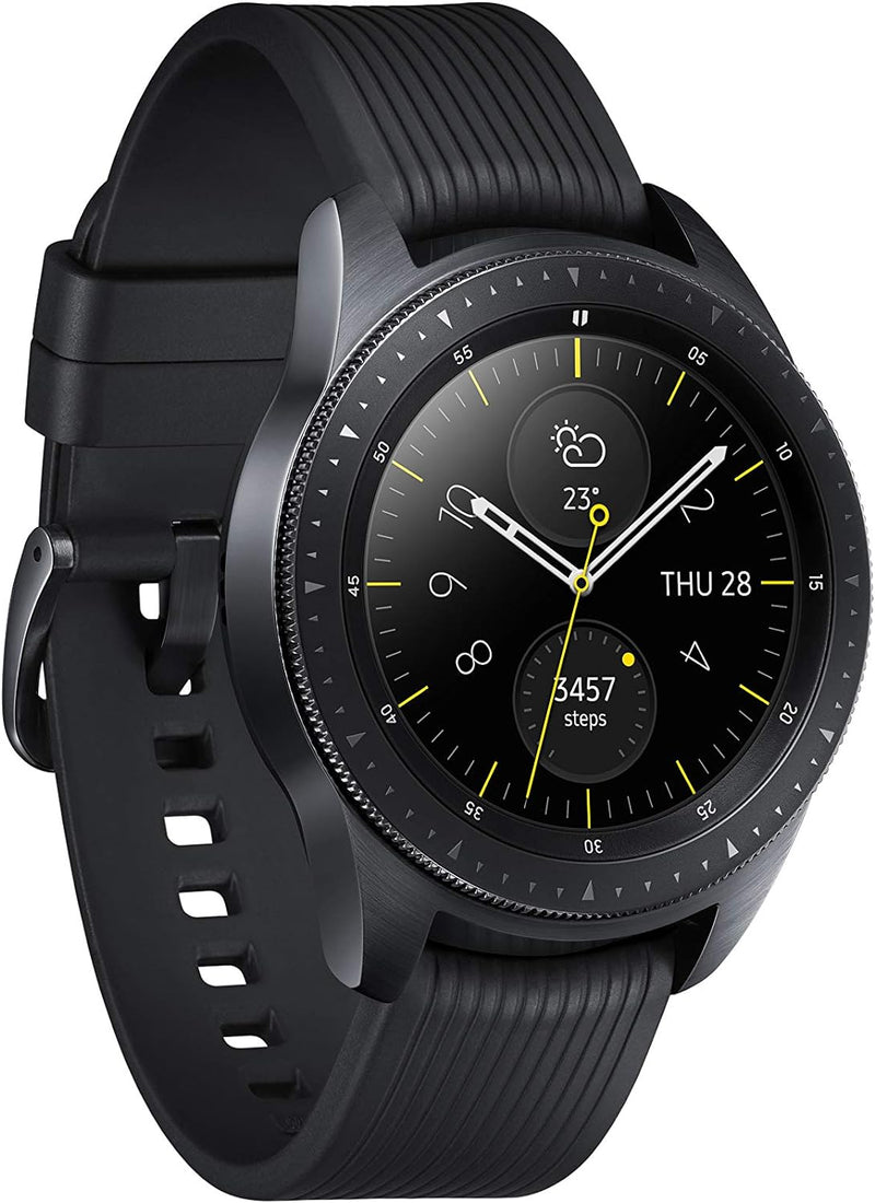 Samsung Galaxy Watch 42mm SM-R810 Silver with Black Sports Strap - Grade B