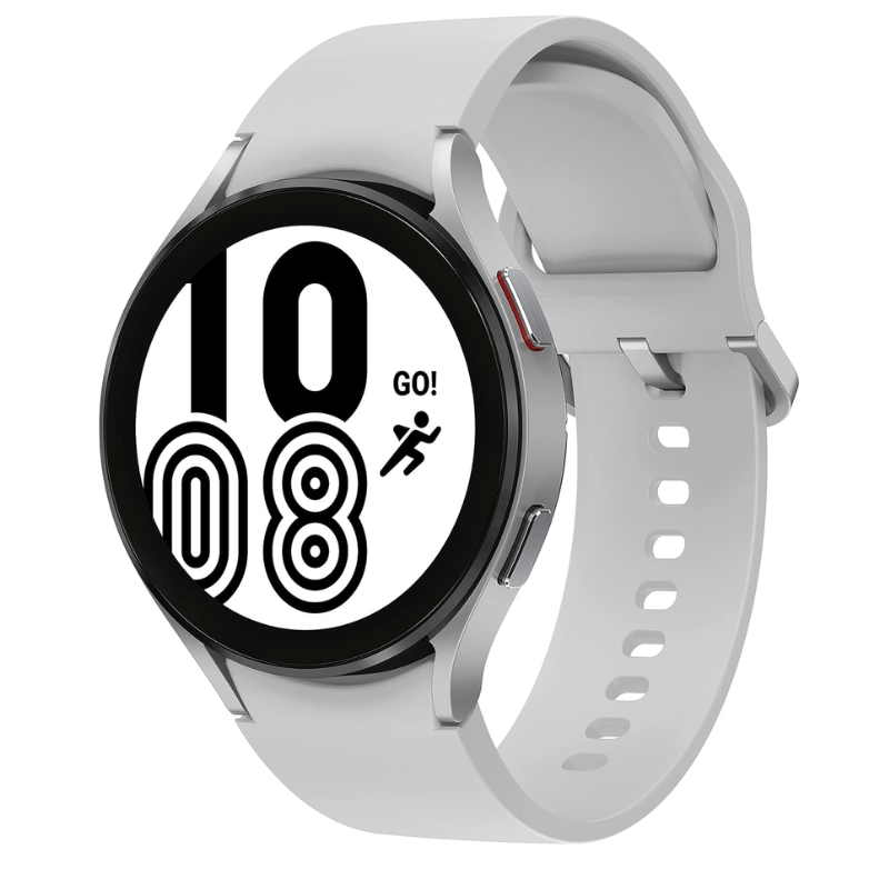 Samsung Galaxy Watch4 - 44mm Silver With Black Sports Strap Bluetooth GPS Smartwatch - Grade C