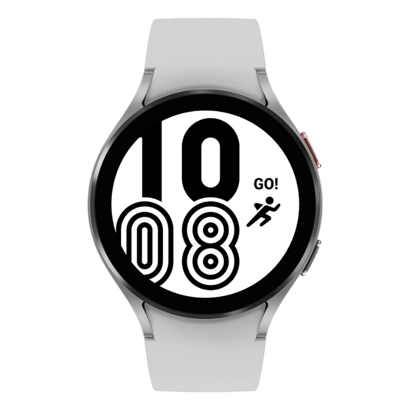 Samsung Galaxy Watch4 - 44mm Silver With Black Sports Strap Bluetooth GPS Smartwatch - Grade C