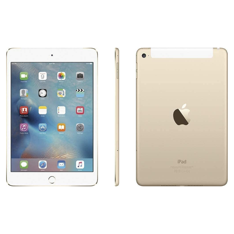 Apple iPad Mini 4th Generation Gold WiFi + Cellular 4G - Grade A