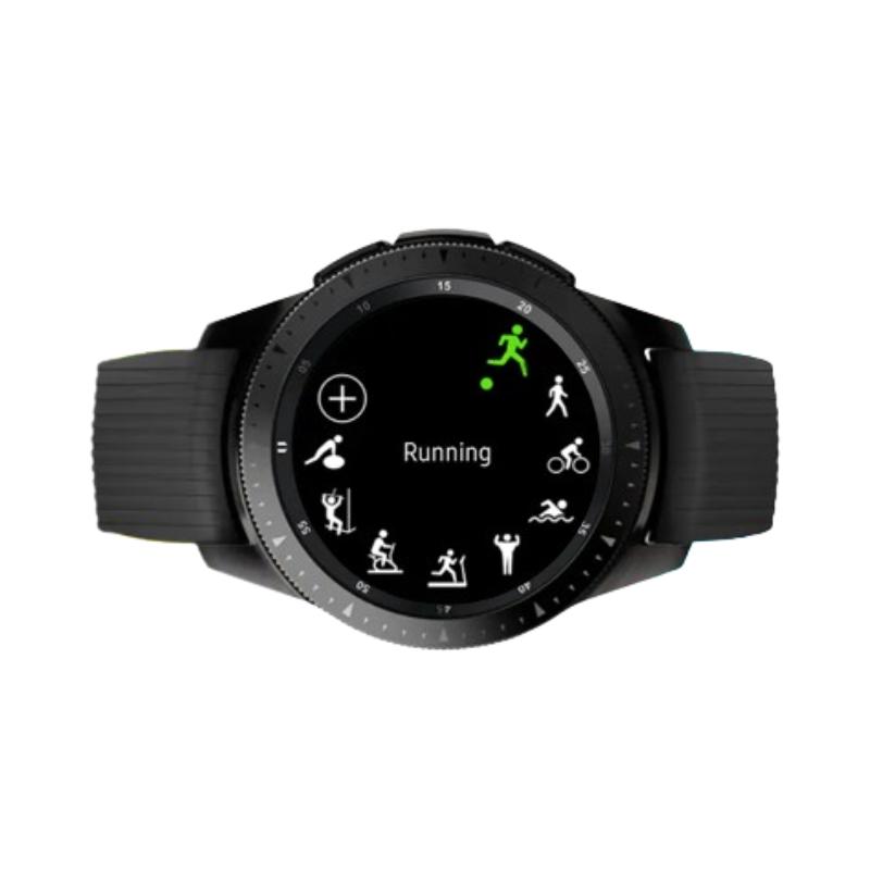 Samsung Galaxy Watch 42mm SM-R810 Black with Black Sports Strap - Grade B