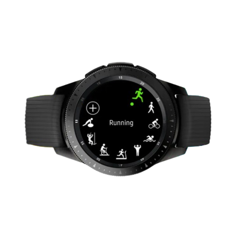 Samsung Galaxy Watch 42mm SM R810 Black with Black Sports Strap Grade B