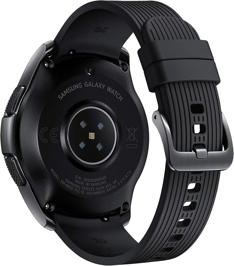 Samsung Galaxy Watch 42mm SM-R810 Silver with Black Sports Strap - Grade B