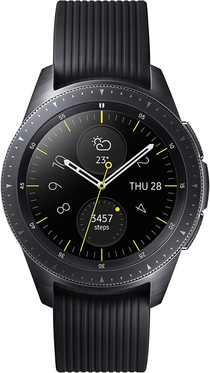 Samsung Galaxy Watch 42mm SM-R810 Silver with Black Sports Strap - Grade A