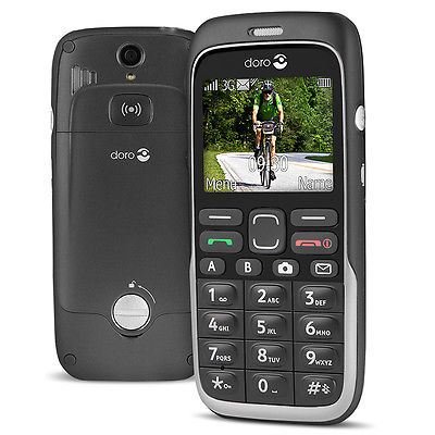 Doro 520X Black Brown White Elderly Mobile Phone W/ Emergency Button - Warranty