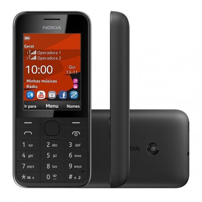 Nokia 208 Vodafone Locked Black Basic Mobile Phone 12M Warranty - Grade B