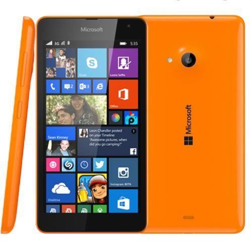 Brand New Microsoft Lumia 535 Orange 8GB Unlocked Windows Smartphone