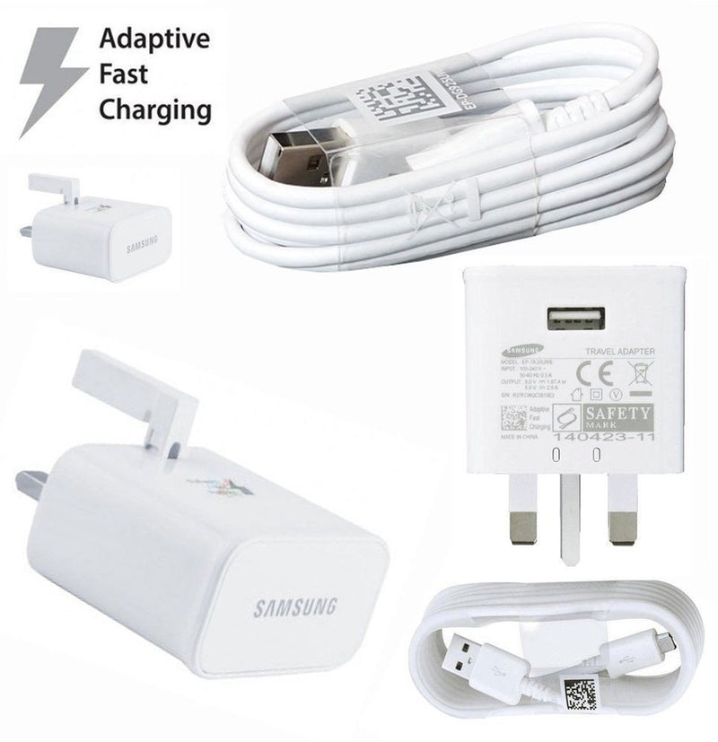 SAMSUNG GALAXY S7 S6 EDGE PLUS  NOTE 4 5 GENUINE ADAPTIVE FAST CHARGER & CABLE