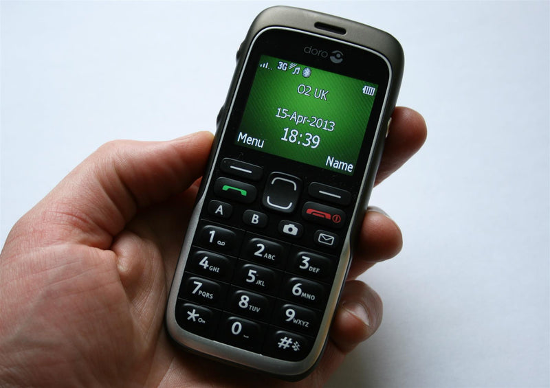 Doro 520X Black Brown White Elderly Mobile Phone W/ Emergency Button - Warranty