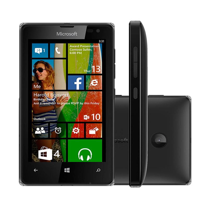 Good Condition Microsoft Lumia 532 Black Dual Sim Unlocked Mobile Phone