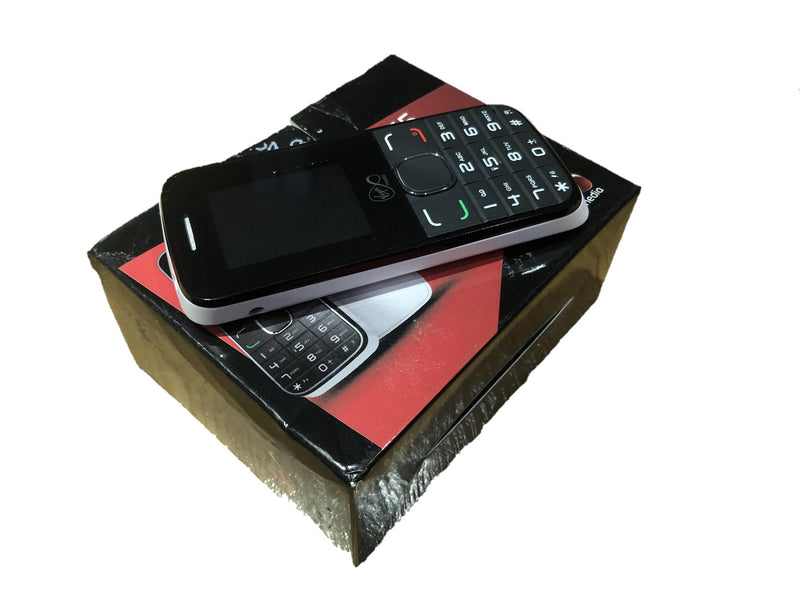 New Condition Boxed Alcatel VM575 White Unlocked Simple Mobile Phone - Warranty