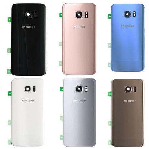 New Battery Back Rear Glass Camera lens Cover For Samsung Galaxy S7 Edge