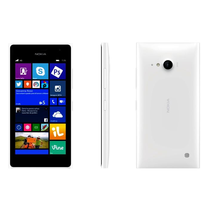 New Condition Nokia Lumia 735 White 8GB Unlocked Windows Smartphone Warranty