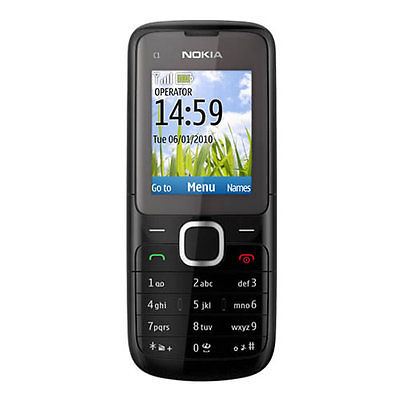 Nokia C1-01 Black/Grey (EE) Locked Simple Mobile Phone - Grade B - Warranty