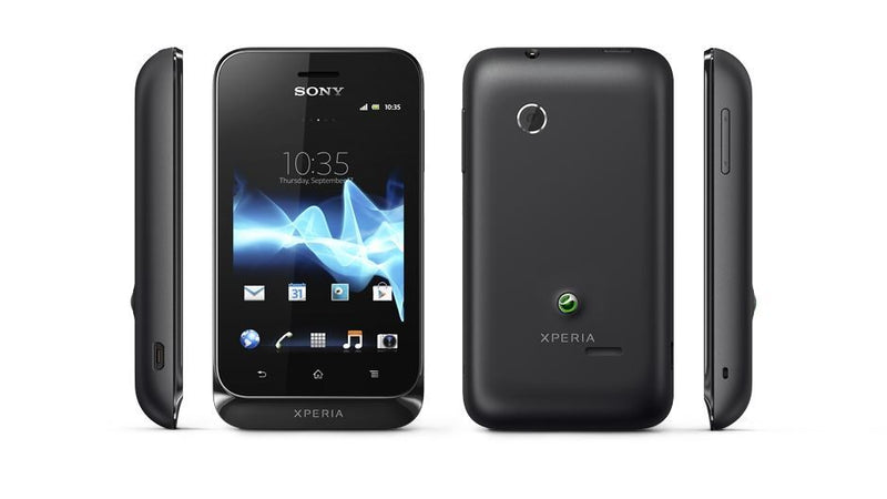 Good Condition Sony Xperia Tipo ST21i Black O2 Locked Smartphone - Grade B