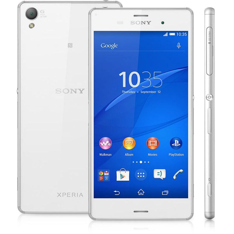 Sony Xperia Z3 White Unlocked D6603 16GB Smartphone Excellent Condition 20MP