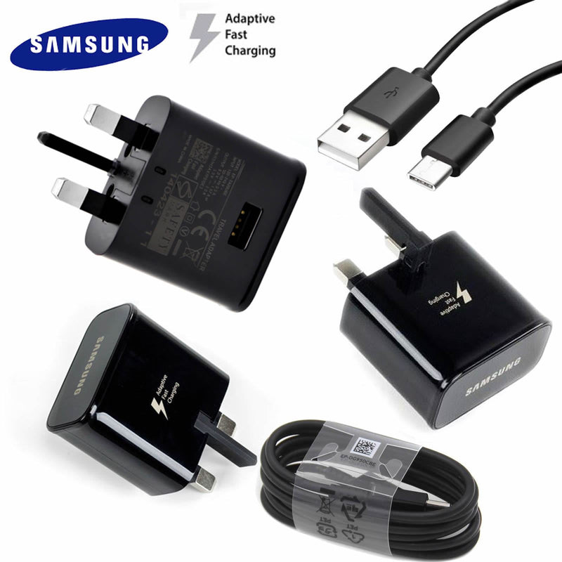 Genuine Fast Charger Plug & USB-C Type Cable For Samsung S8 S9+ Note8/9 P20